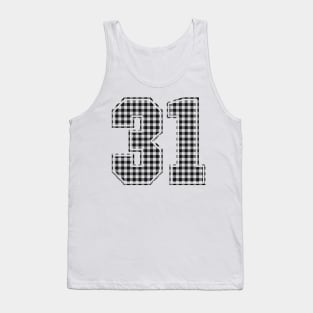 Plaid Number - 31 - Dark Tank Top